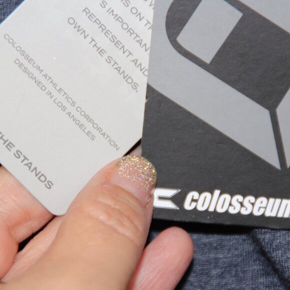 Auburn Tigers AU Colosseum Blue Crop Rhinestone Jeweled LS Shirt Women's M NEW - Picture 5 of 7